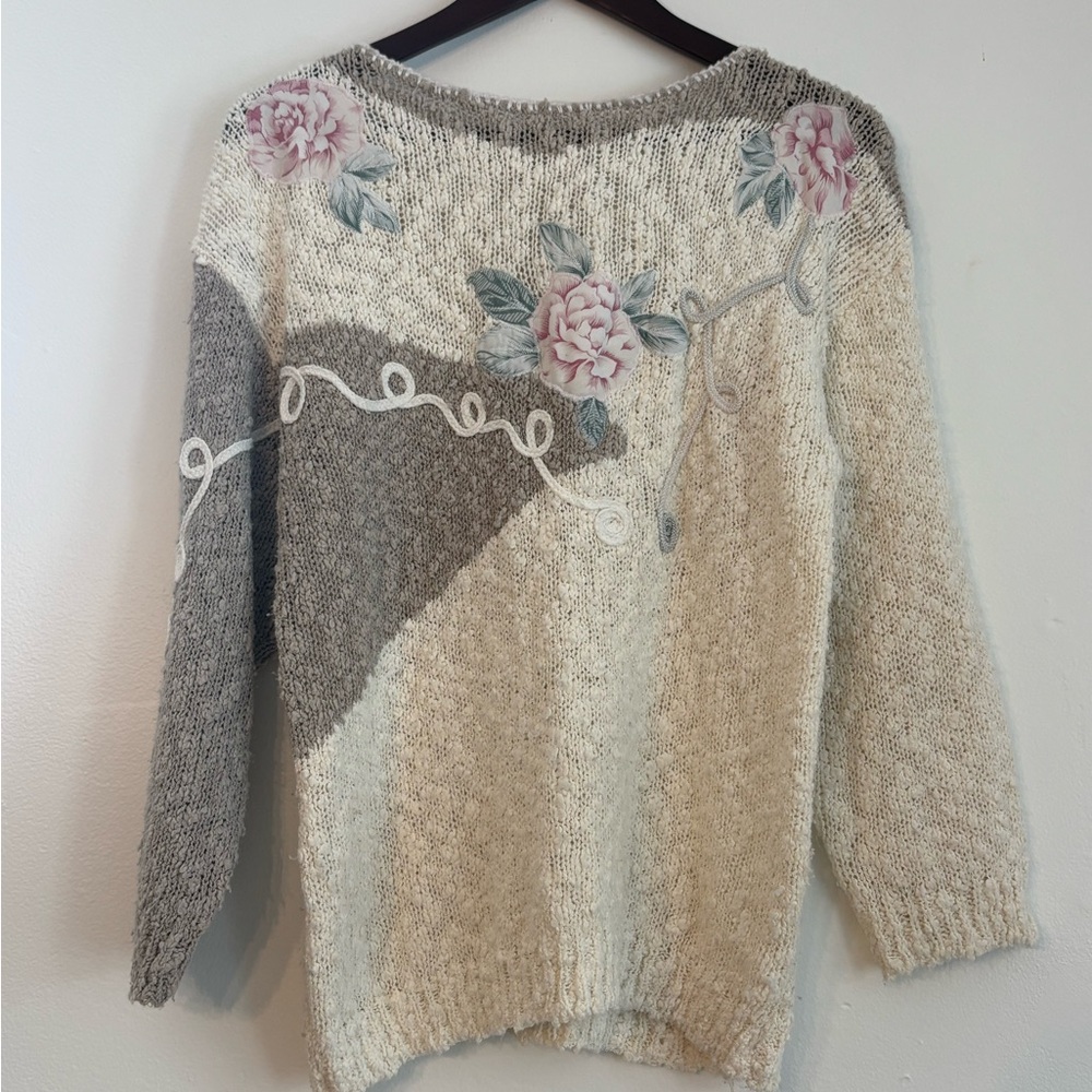 Cutest cottage casual knit sweater